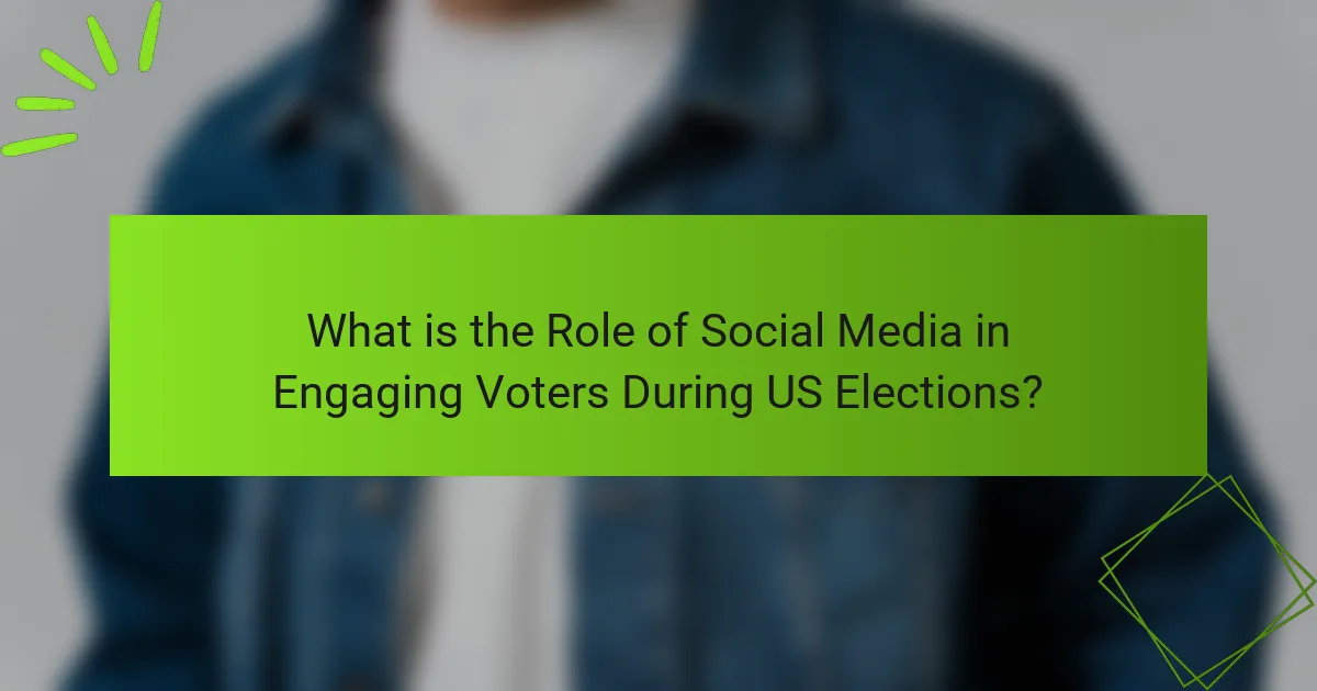 What is the Role of Social Media in Engaging Voters During US Elections?
